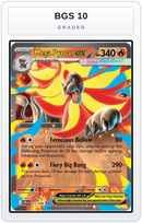 Graded - Mega Pyroar ex - 015/086 — BGS 10 graded overlay