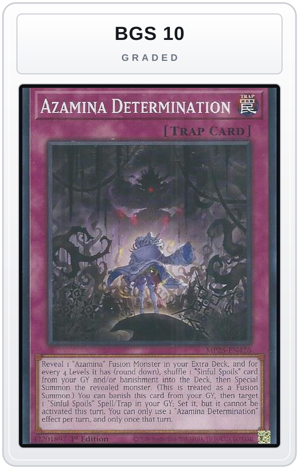 Graded - Azamina Determination — BGS 10 graded overlay