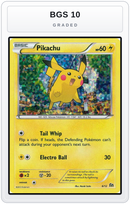 Graded - Pikachu - 6/12 — BGS 10 graded overlay