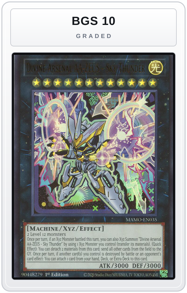 Graded - Divine Arsenal AA-ZEUS - Sky Thunder — BGS 10 graded overlay