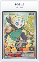 Graded - Meloetta - 026 — BGS 10 graded overlay