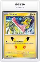 Graded - Pikachu - 032/128 — BGS 10 graded overlay