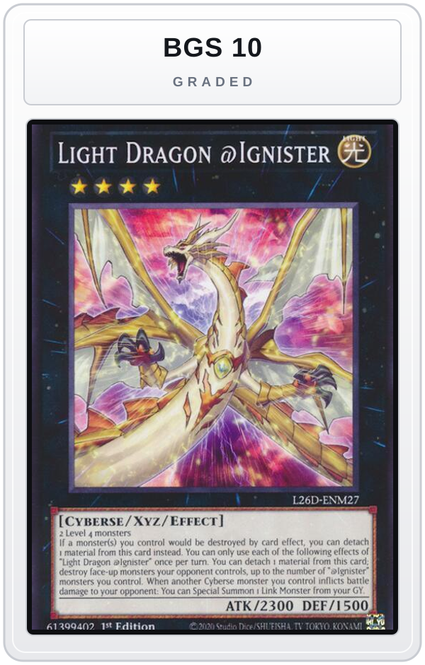 Graded - Light Dragon @Ignister — BGS 10 graded overlay