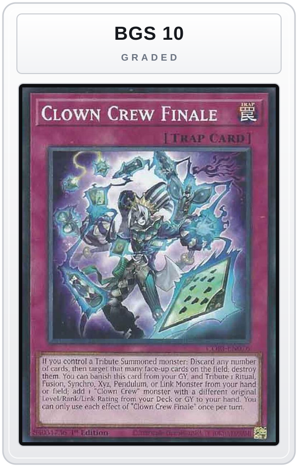 Graded - Clown Crew Finale — BGS 10 graded overlay