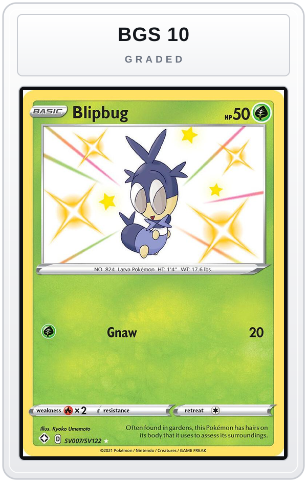 Graded - Blipbug — BGS 10 graded overlay