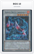 Graded - Horned Brute Carnovorus — BGS 10 graded overlay