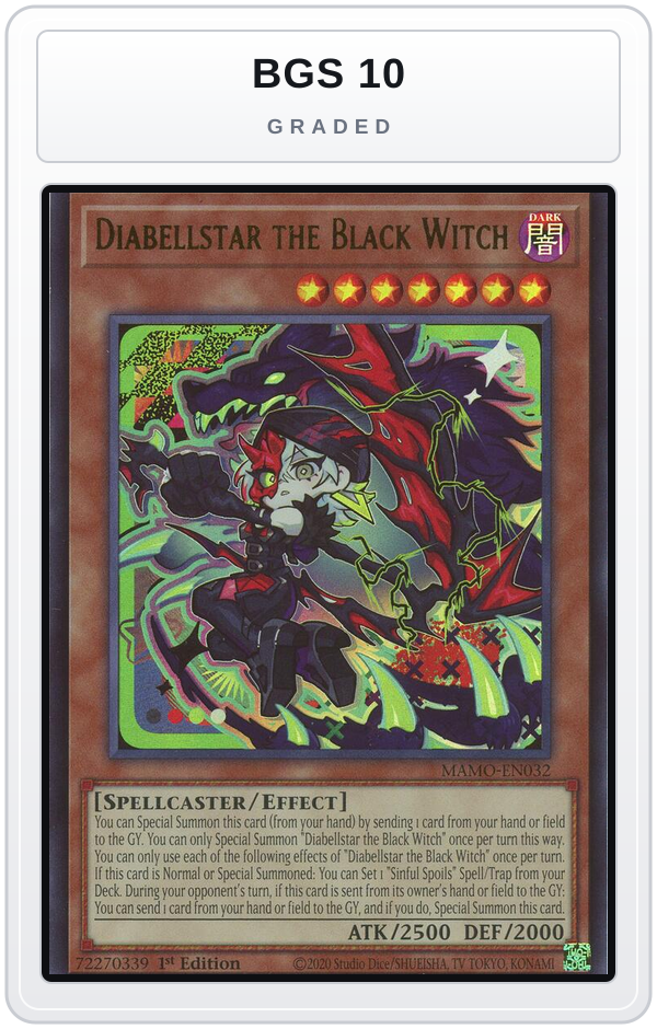 Graded - Diabellstar the Black Witch — BGS 10 graded overlay