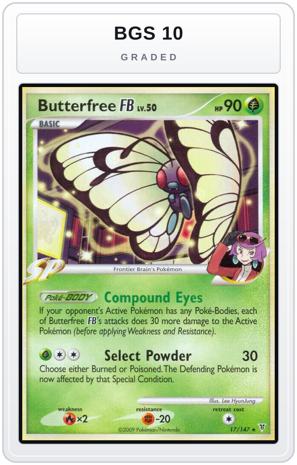 Graded - Butterfree FB — BGS 10 graded overlay
