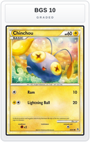 Graded - Chinchou — BGS 10 graded overlay