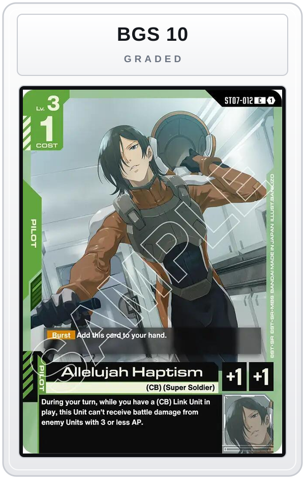 Graded - Allelujah Haptism — BGS 10 graded overlay