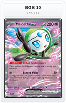 Graded - Meloetta ex — BGS 10 graded overlay