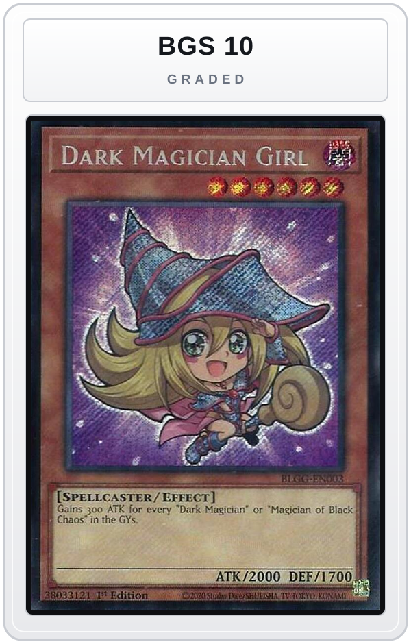 Graded - Dark Magician Girl — BGS 10 graded overlay