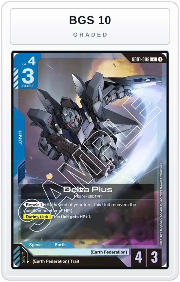 Graded - Delta Plus — BGS 10 graded overlay