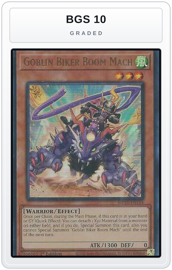 Graded - Goblin Biker Boom Mach — BGS 10 graded overlay