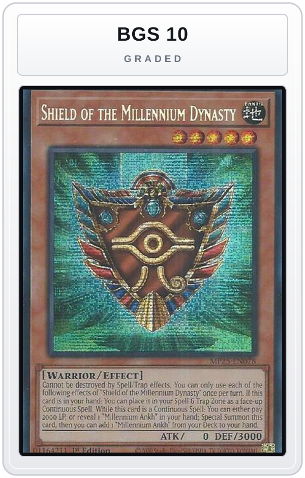 Graded - Shield of the Millennium Dynasty — BGS 10 graded overlay