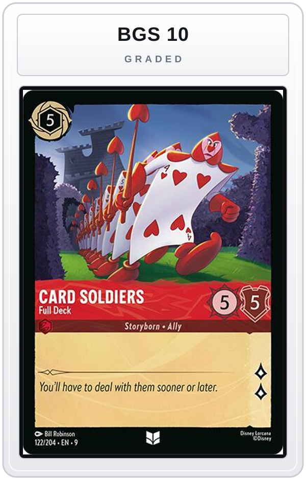 Graded - Card Soldiers - Full Deck — BGS 10 graded overlay