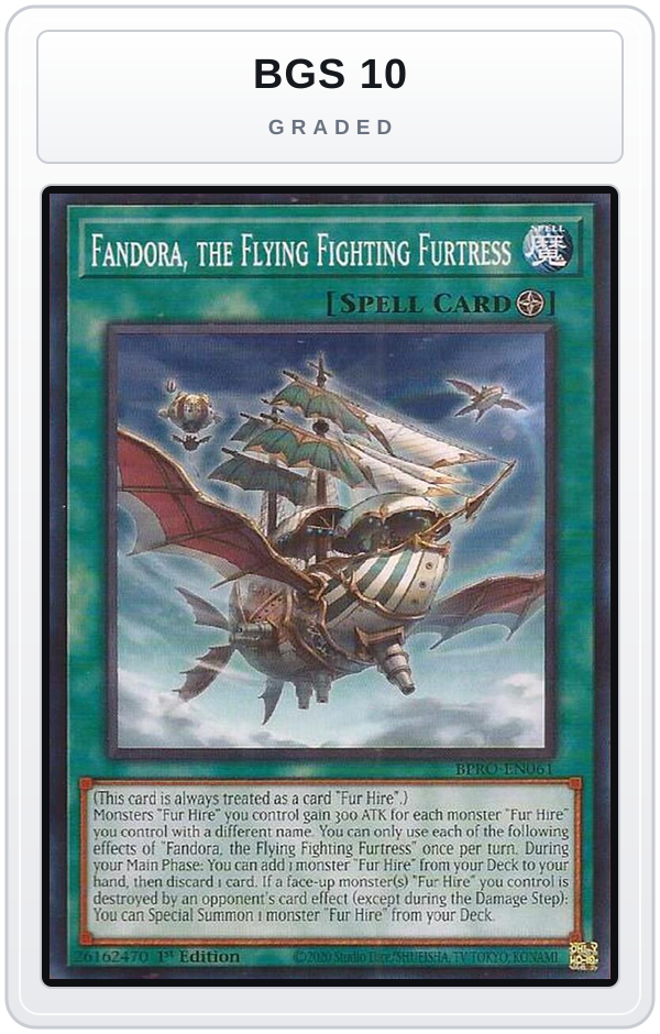 Graded - Fandora, the Flying Fighting Furtress — BGS 10 graded overlay