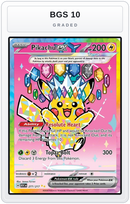 Graded - Pikachu ex - 277/217 — BGS 10 graded overlay