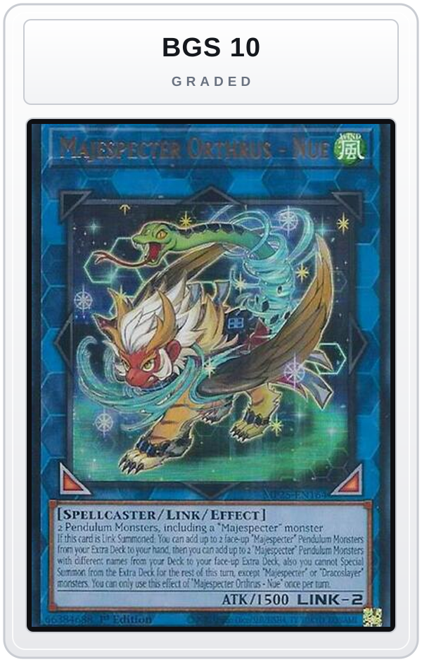 Graded - Majespecter Orthrus - Nue — BGS 10 graded overlay