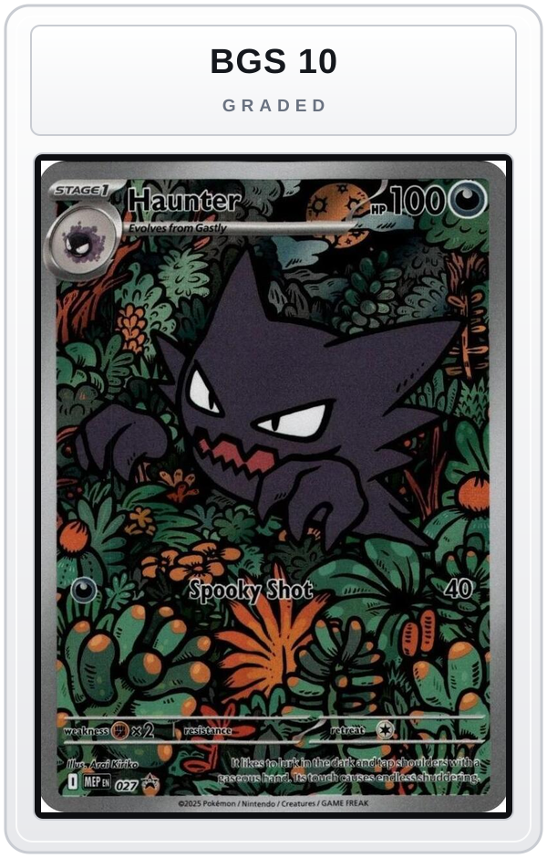 Graded - Haunter  - 027 — BGS 10 graded overlay