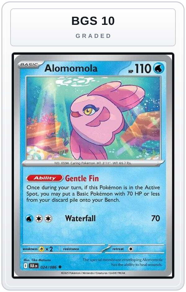 Graded - Alomomola — BGS 10 graded overlay