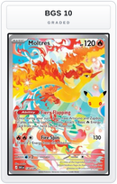 Graded - Moltres - 130/128 — BGS 10 graded overlay