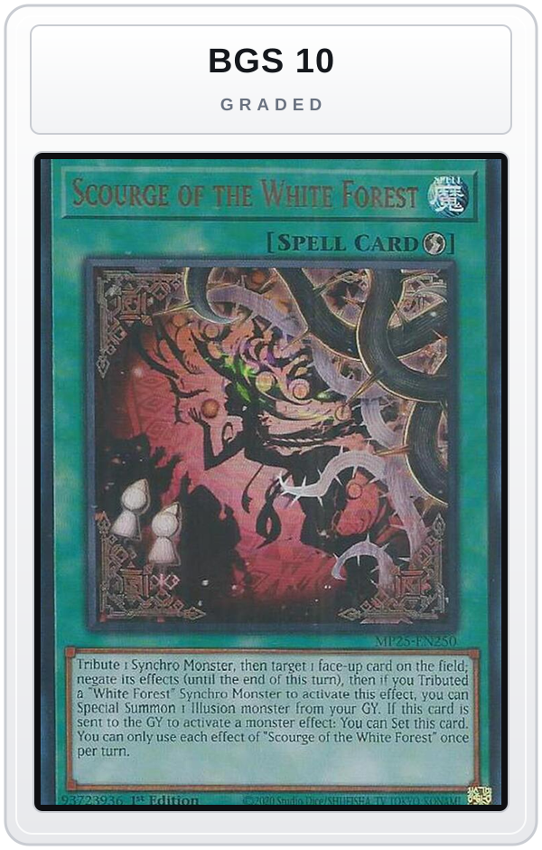 Graded - Scourge of the White Forest — BGS 10 graded overlay