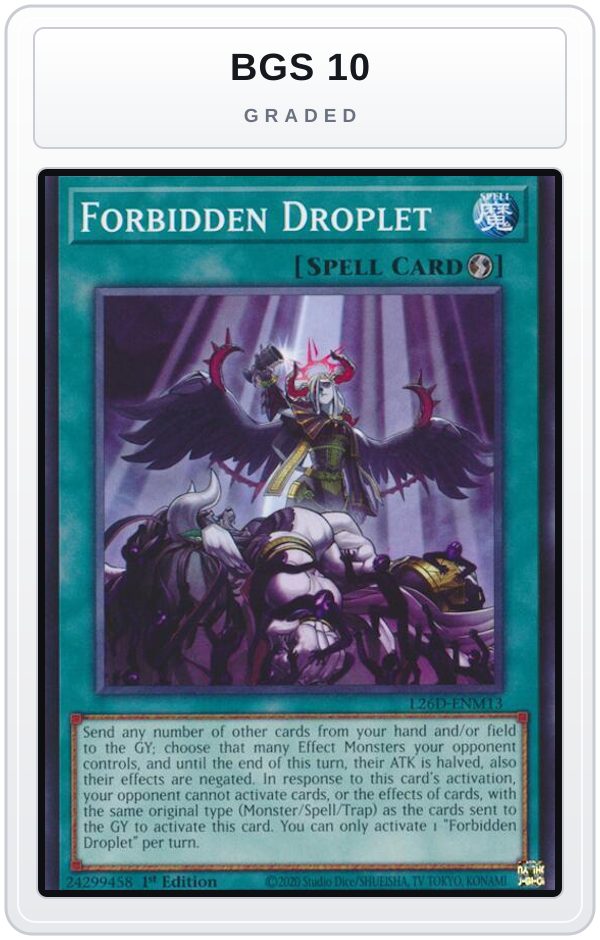 Graded - Forbidden Droplet — BGS 10 graded overlay
