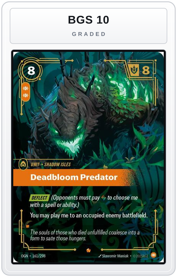 Graded - Deadbloom Predator — BGS 10 graded overlay