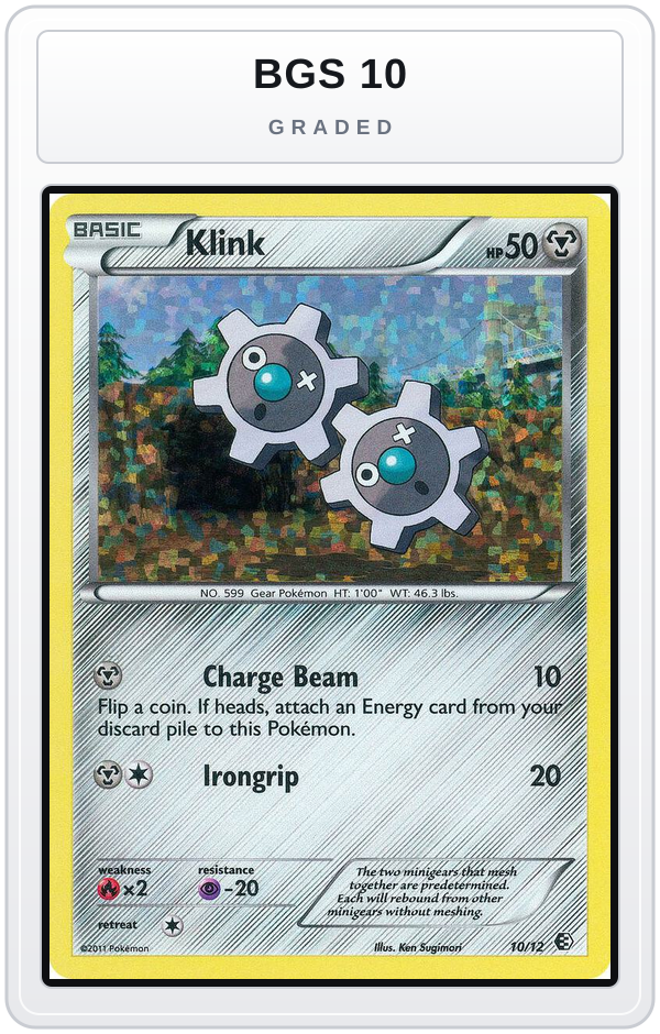 Graded - Klink - 10/12 — BGS 10 graded overlay
