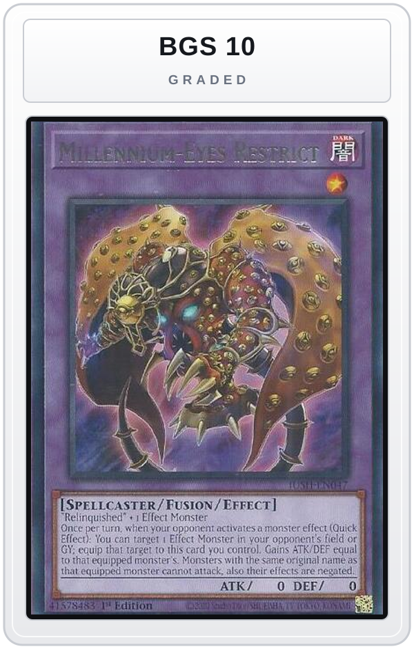 Graded - Millennium-Eyes Restrict — BGS 10 graded overlay