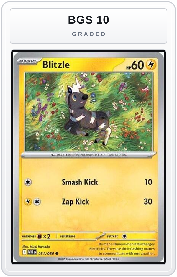 Graded - Blitzle — BGS 10 graded overlay