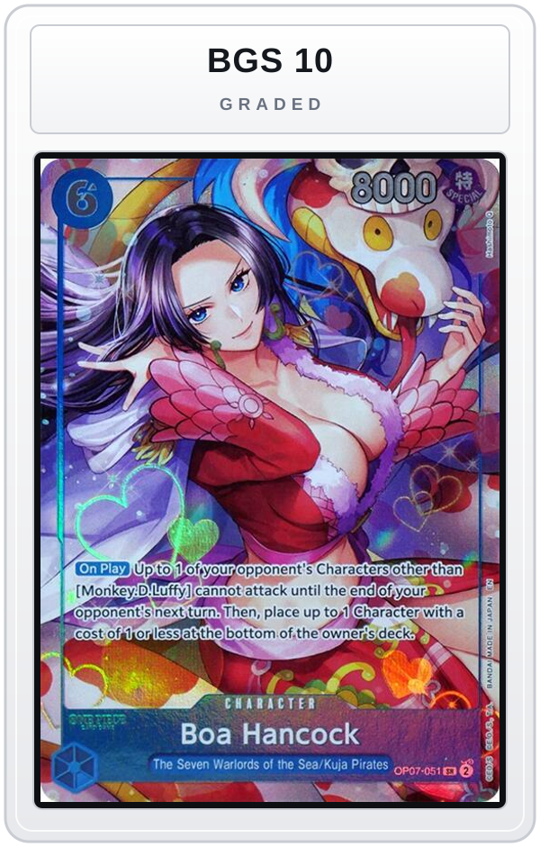 Graded - Boa Hancock (Seven Warlords of the Sea Binder Set) — BGS 10 graded overlay