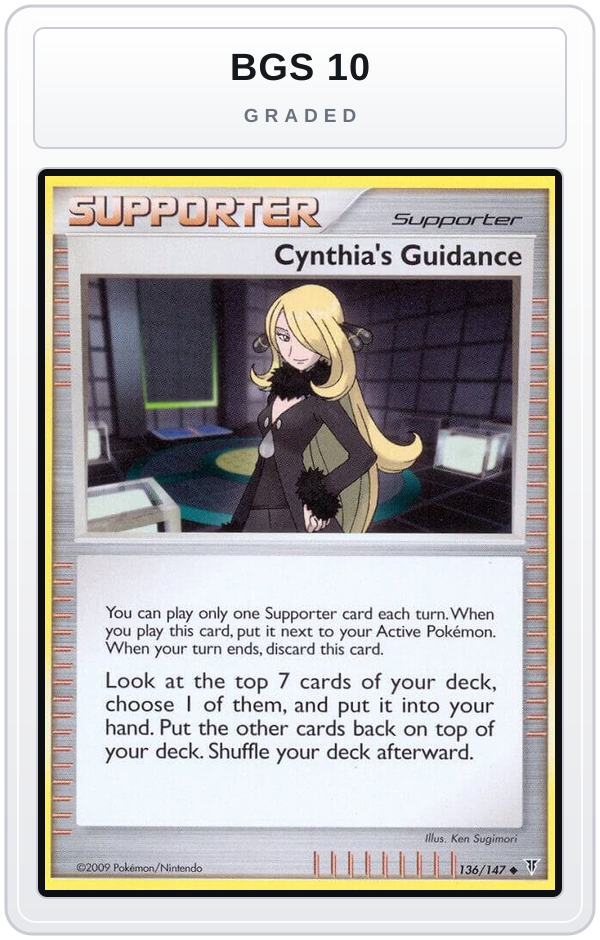 Graded - Cynthia's Guidance — BGS 10 graded overlay