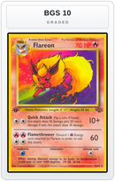 Graded - Flareon (19) — BGS 10 graded overlay