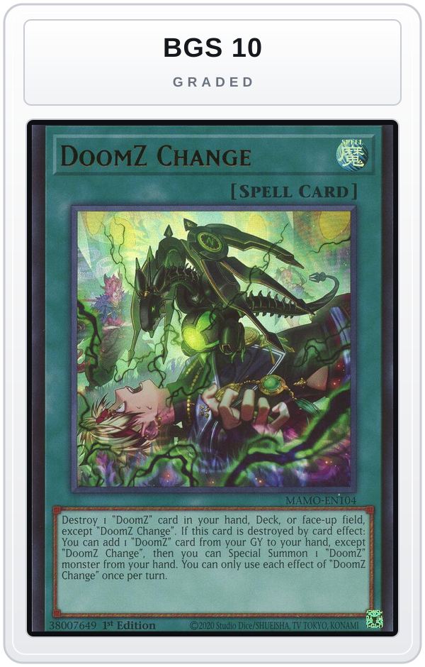Graded - DoomZ Change — BGS 10 graded overlay