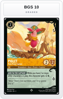 Graded - Piglet - Pooh Pirate Captain (223/204) — BGS 10 graded overlay