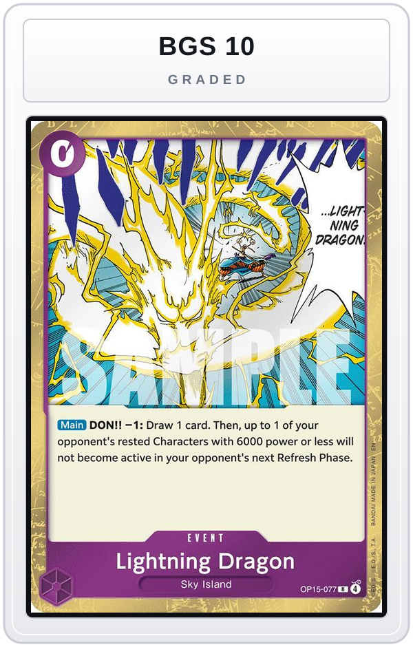 Graded - Lightning Dragon — BGS 10 graded overlay