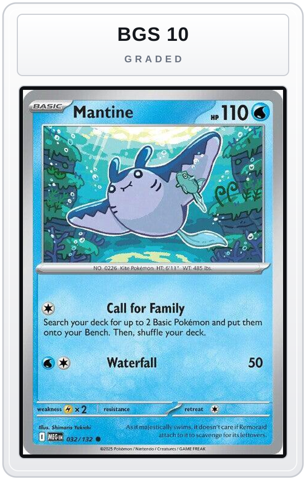 Graded - Mantine — BGS 10 graded overlay