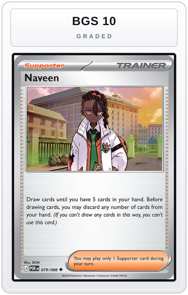 Graded - Naveen - 079/088 — BGS 10 graded overlay