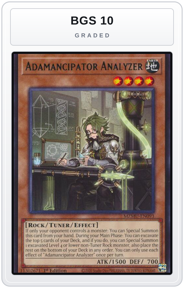 Graded - Adamancipator Analyzer — BGS 10 graded overlay