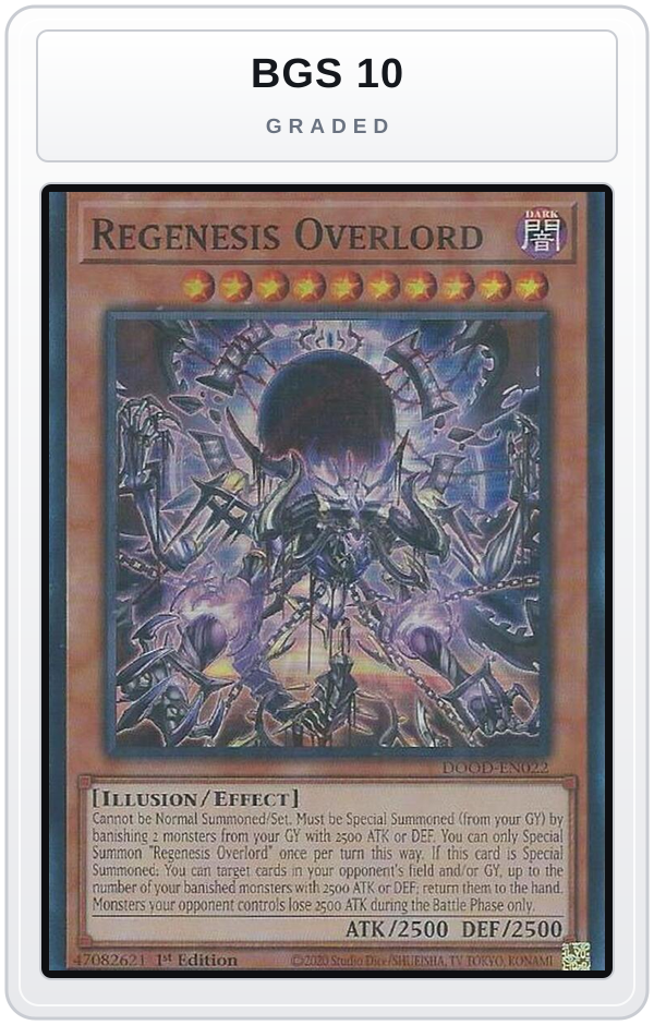 Graded - Regenesis Overlord — BGS 10 graded overlay