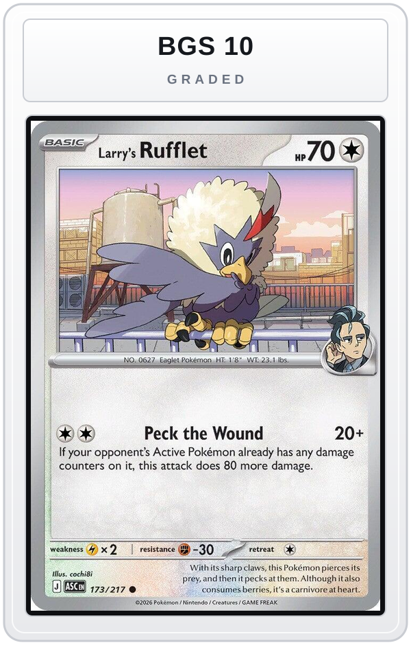 Graded - Larry's Rufflet — BGS 10 graded overlay