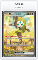 Graded - Meloetta ex - 167/086 — BGS 10 graded overlay