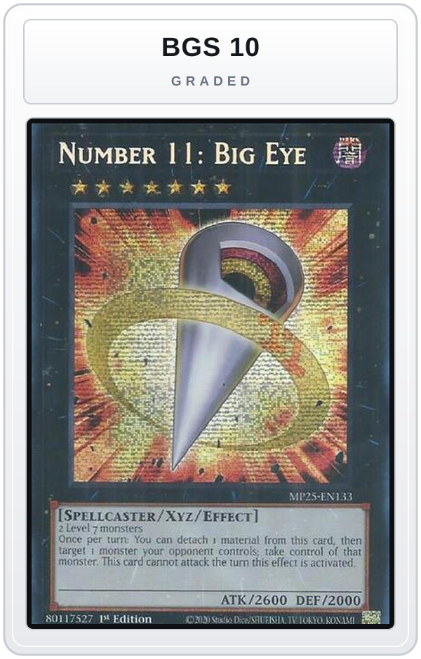 Graded - Number 11: Big Eye — BGS 10 graded overlay