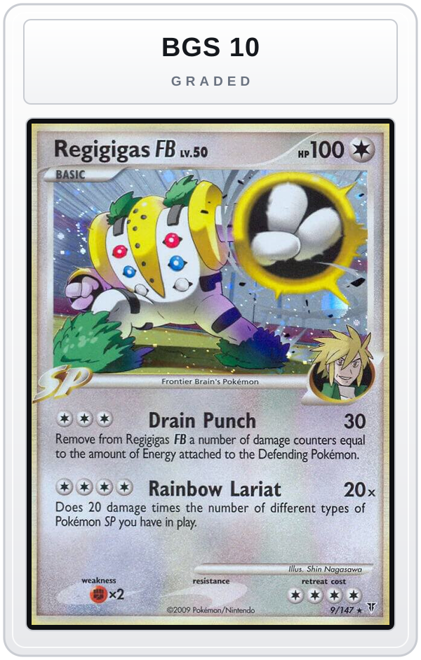 Graded - Regigigas FB — BGS 10 graded overlay