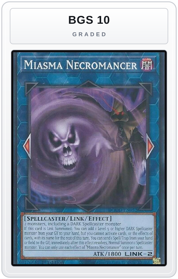 Graded - Miasma Necromancer — BGS 10 graded overlay