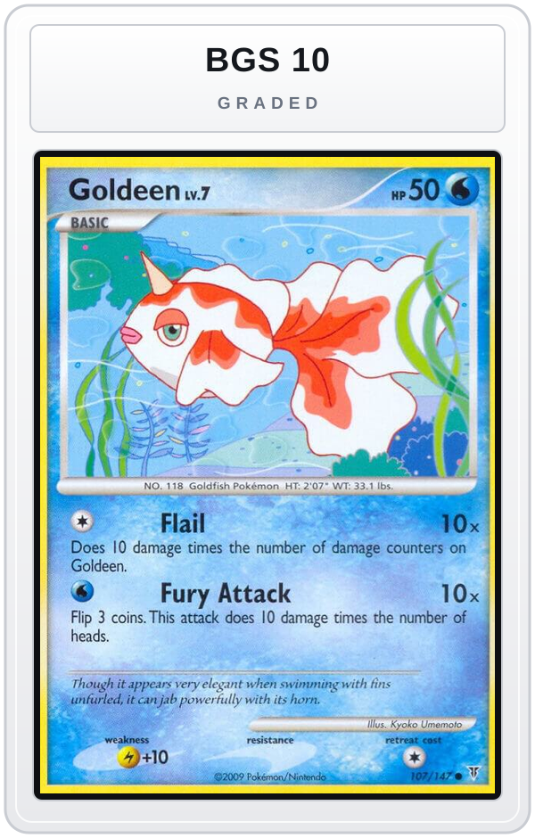 Graded - Goldeen — BGS 10 graded overlay