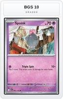 Graded - Spoink — BGS 10 graded overlay