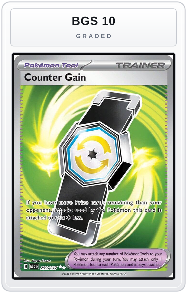 Graded - Counter Gain - 259/217 — BGS 10 graded overlay